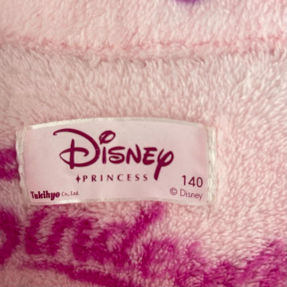 ‼️Sold‼️Disney Japan Princesses Plush Pink Purple Button Up Vest Girls Size 10 - Picture 3 of 7